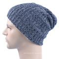 Herren Soft Stretch Slouch Winter gestrickte Doppelschicht warme Mütze Beanie Hut (HW424)